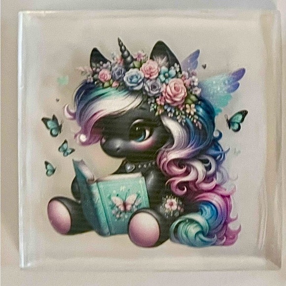 Set of 4 Unicorn Fantasy Art Coasters - Picture 4 of 5